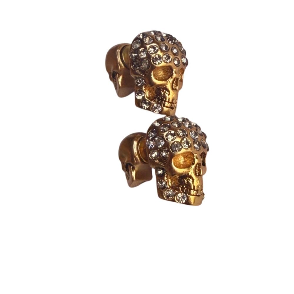 Alexander McQueen Skull Unisex Stud Earrings